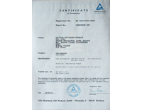 TUV Certificate